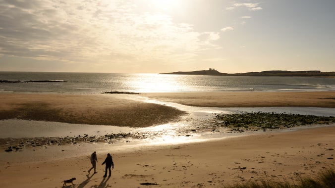 Visitors at the Northumberland Coast